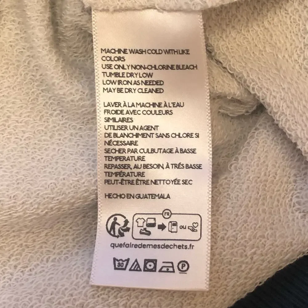 NWOT We the Free / Free People Classic Crew Colorblock Sweatshirt in Tea Combo - Picture 12 of 14